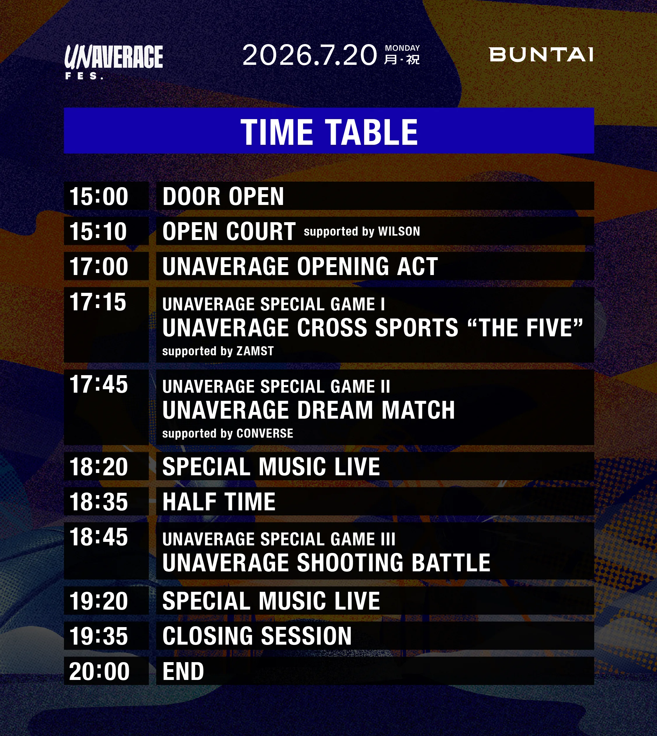 TIME TABLE